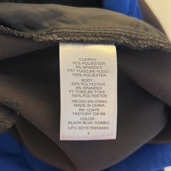 Reed Black & Blue Sleeveless Summer Romper Size 4 - Picture 9 of 9